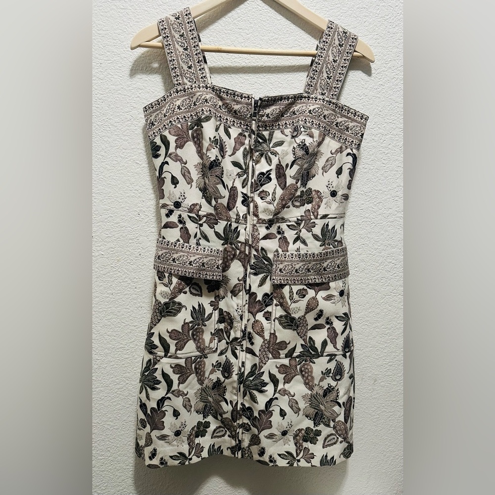 Tory Burch botanical print mikado dress 6